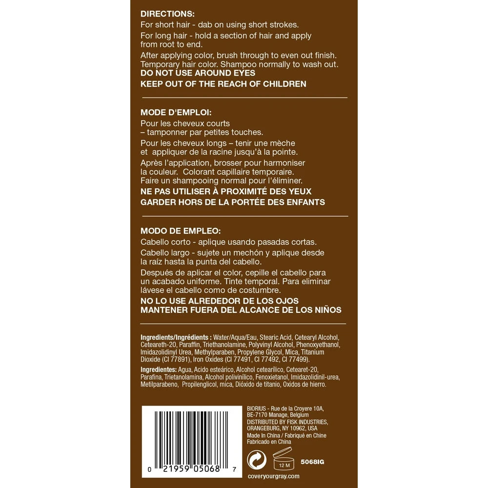 Cover Your Gray Brush-In Wand, Dark Brown, 0.25 oz (Pack of 36)