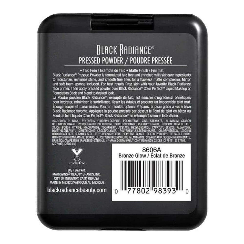 Black Radiance Pressed Powder - Makeup Finishing Powder - Bronze Glow - 0.28oz (Pack of 48)