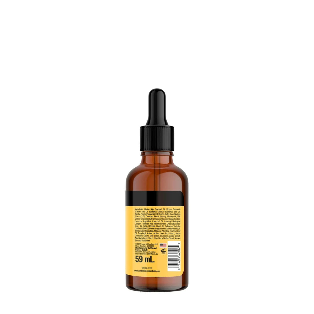 Aunt Jackie s Curls & Coils Elixir Essentials Saw Palmetto and Jamaican Black Ca 2. Oz (Pack of 24)