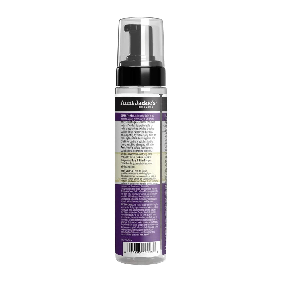 Aunt Jackie's Grape Seed Frizz Patrol Setting Mousse - 8.5 fl oz (Pack of 12)