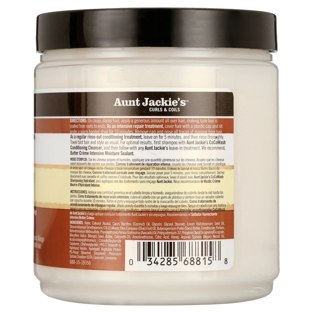 Aunt Jackie s Curls & Coils Coco Repair Coconut Creme Deep Conditioner 15 oz (Pack of 6)
