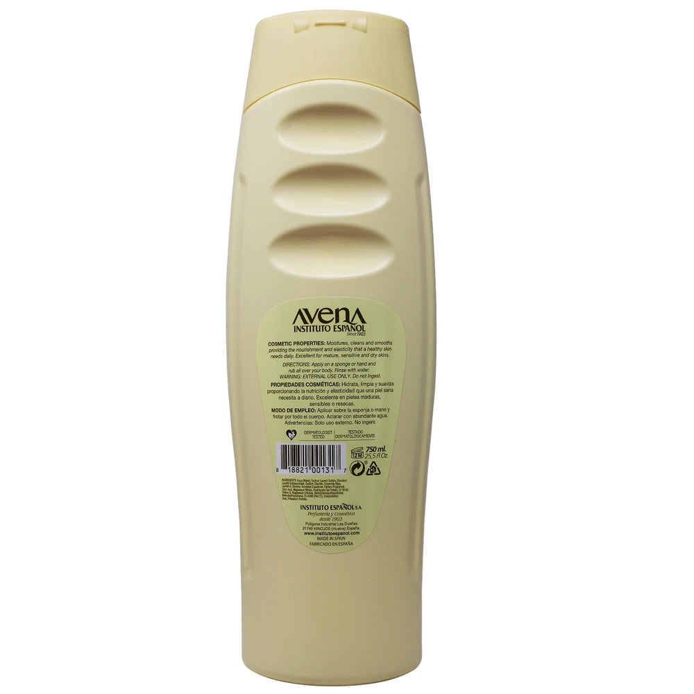 Avena Bath & Shower Gel Moisturizing and Softness Unisex Oatmeal Scent All S 25.5. Oz (Pack of 12)