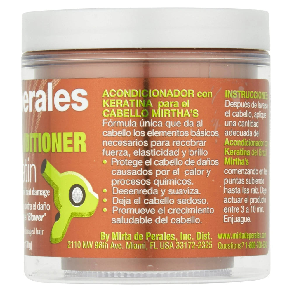 Mirta de Perales Heat Protection Detangling Daily Hair Conditioner with Keratin 6 Oz (Pack of 24)