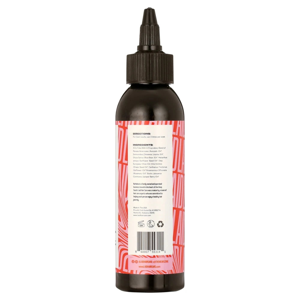 LAID Hair Care Anti-Itch Scalp Soothing Growth Oil 4 Oz (Pack of 10)