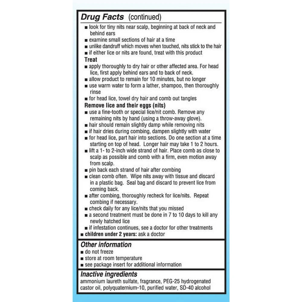 Quita Piojos Head Lice Treatment Lice Shampoo for Kids & Adults 2 fl Oz (Pack of 12)