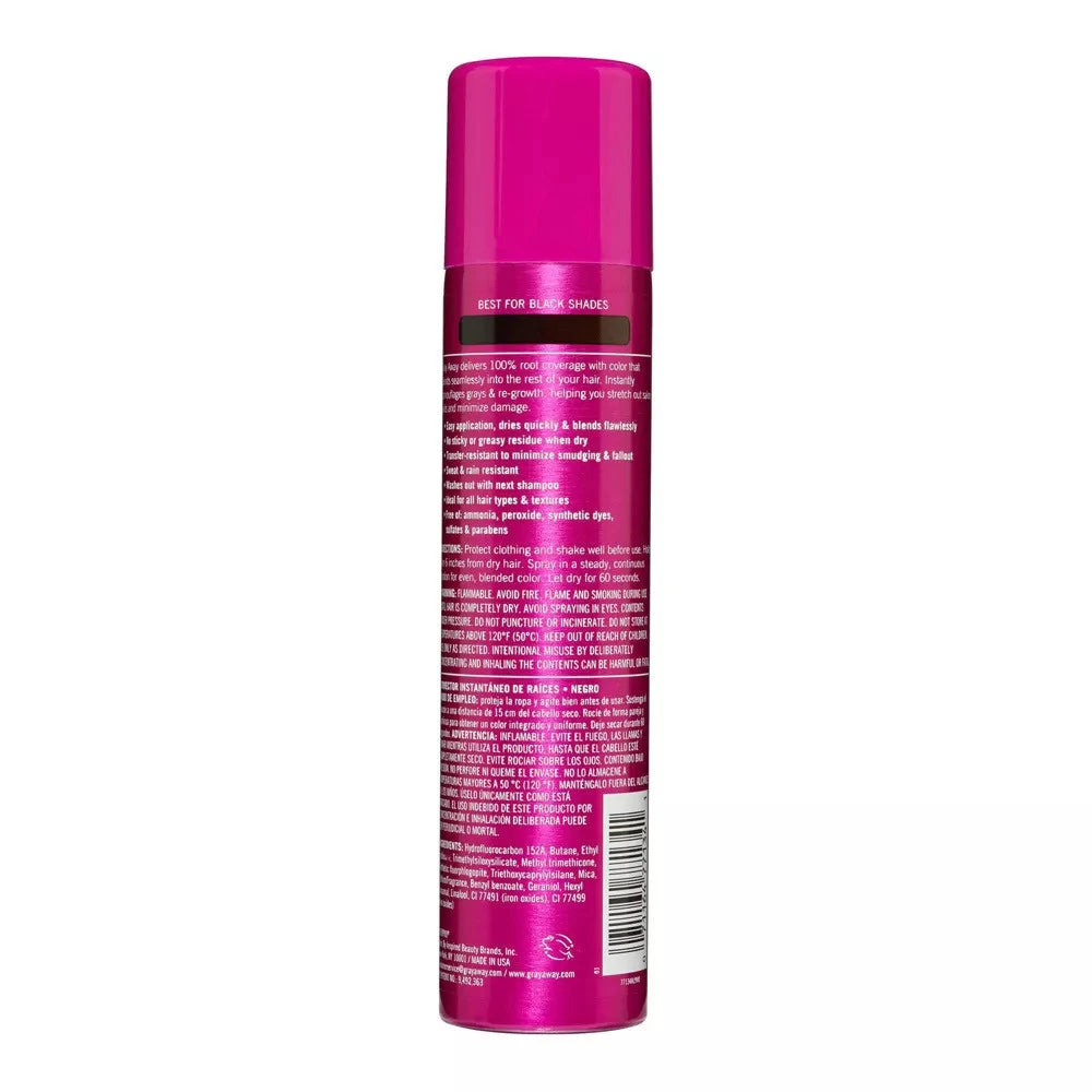 EVERPRO Gray Away Instant Root Color Touch Up System - Black - 2.5oz (Pack of 12)