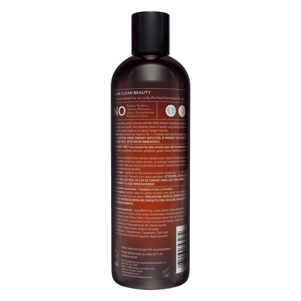 Hask Keratin Protein Smoothing Conditioner, Ounce 12. Oz (Pack of 4)