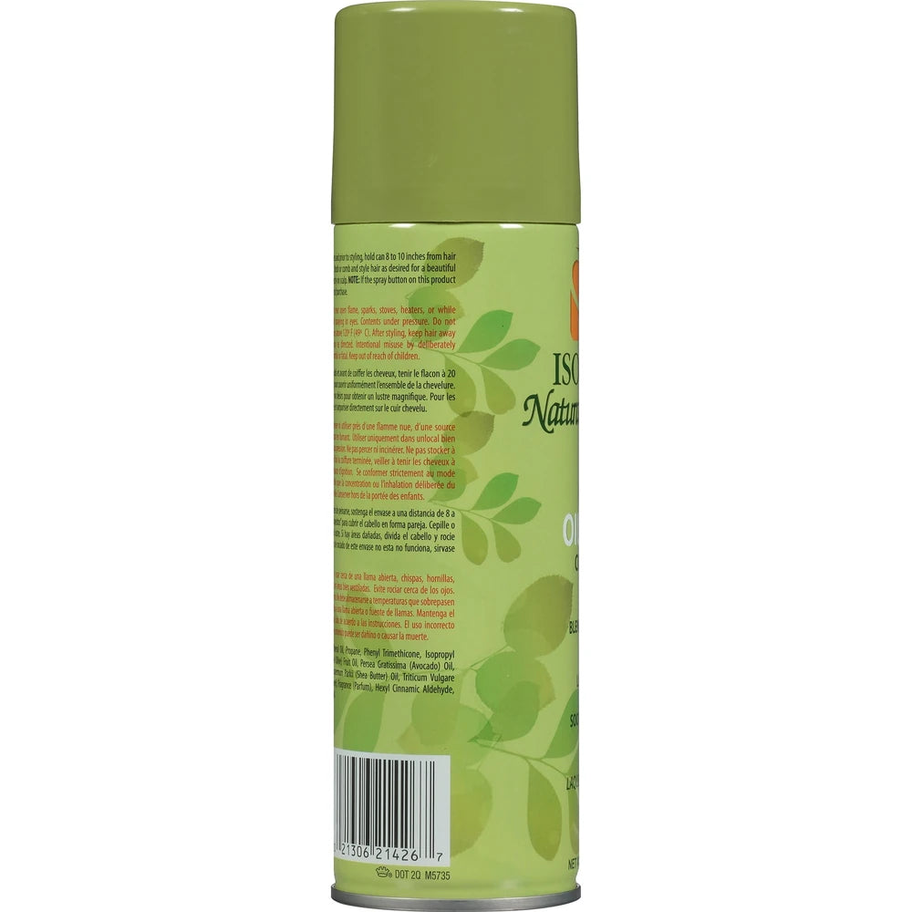 Isoplus Natural Remedy Olive Oil Sheen Hair Spray 7 oz. Unisex (Pack of 12)