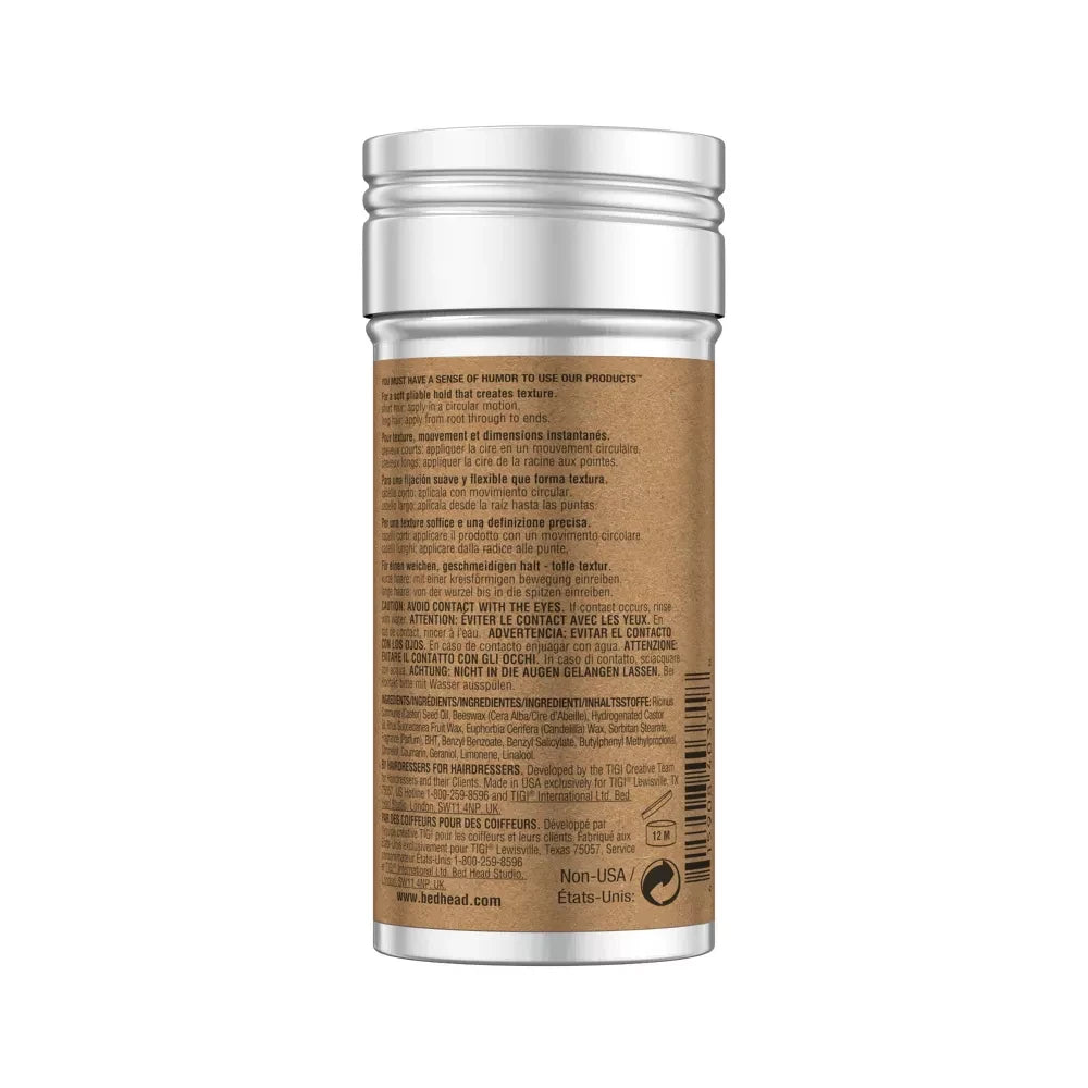 Bed Head by TIGI Hair Wax Stick For Cool People, For a Soft, Pliable Hold, 2.57 Oz (Pack of 12)