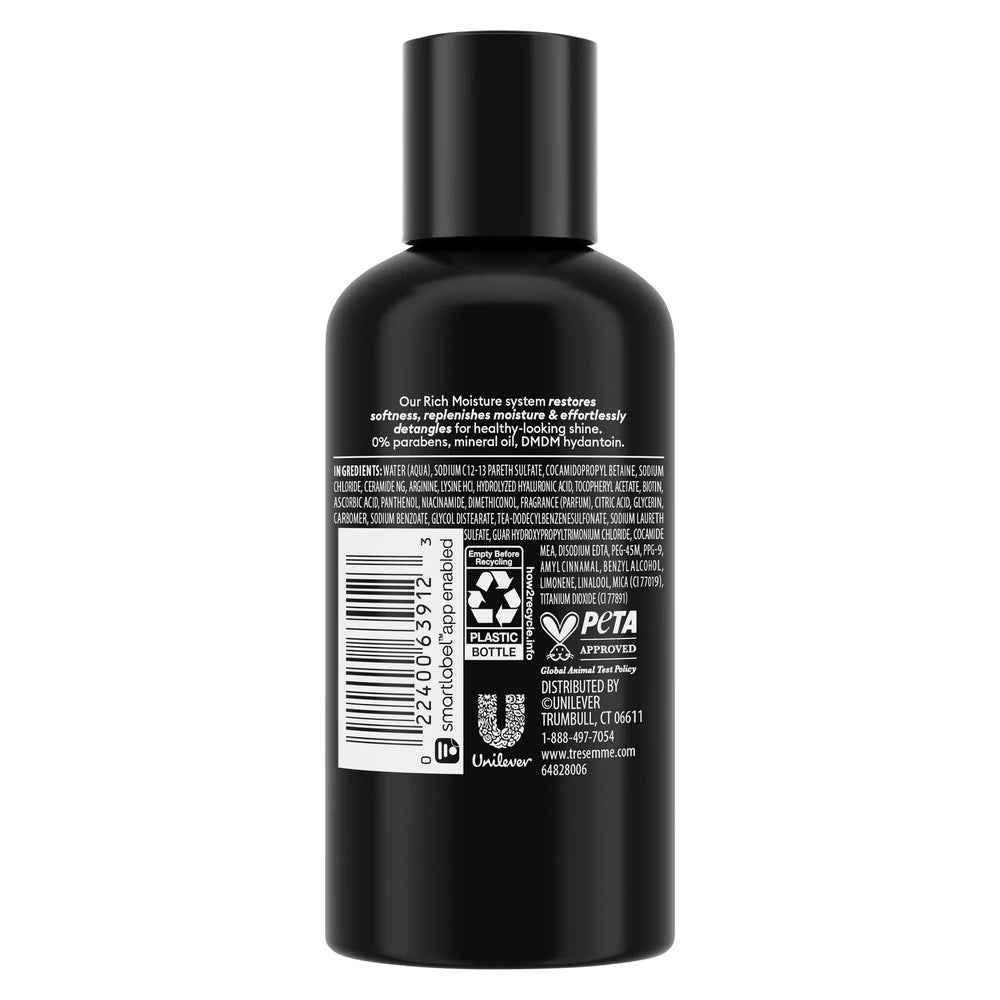 Tresemme Rich Moisture Hydrating Shampoo with Pro Style Technology 3 oz (Pack of 12)