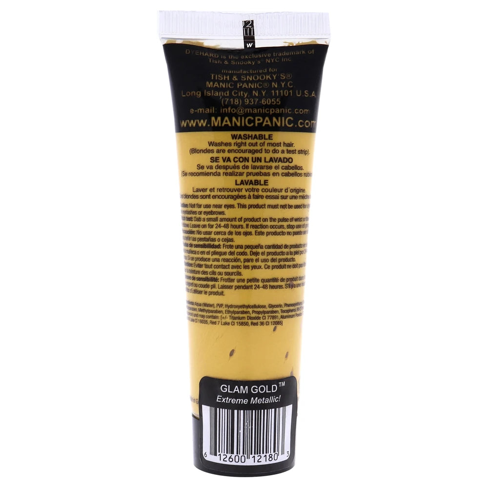 Manic Panic Temporary Hair Color Styling Gel Glam Gold 1.7 oz (Pack of 12)