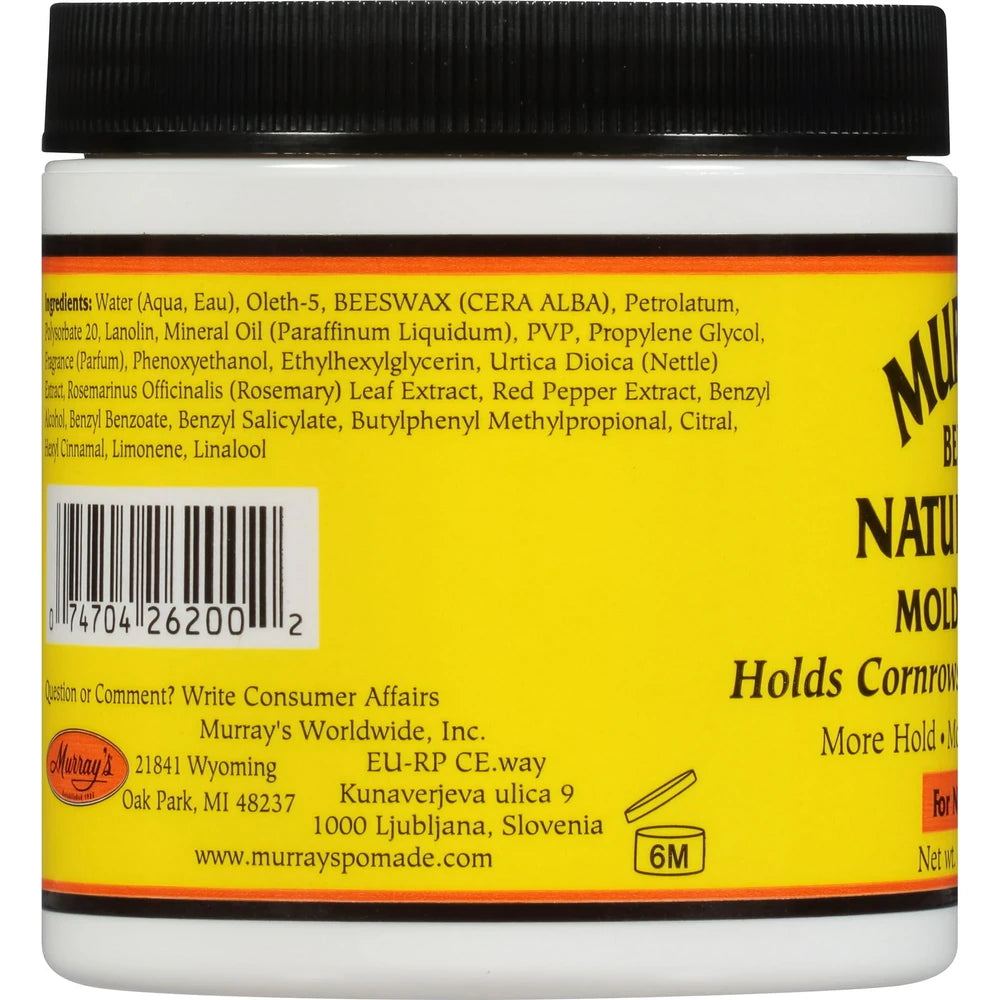 Murray s Beeswax Natural-Lock for Natural Styles Molding Paste . All Hair 6 oz (Pack of 6)