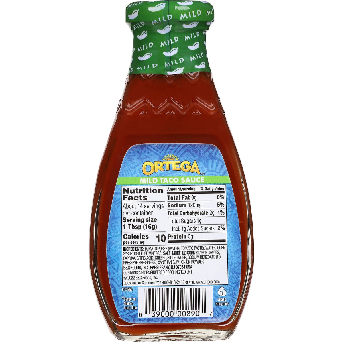 Ortega Original Thick and Smooth Taco Sauce Mild 8Oz (Pack of 12)