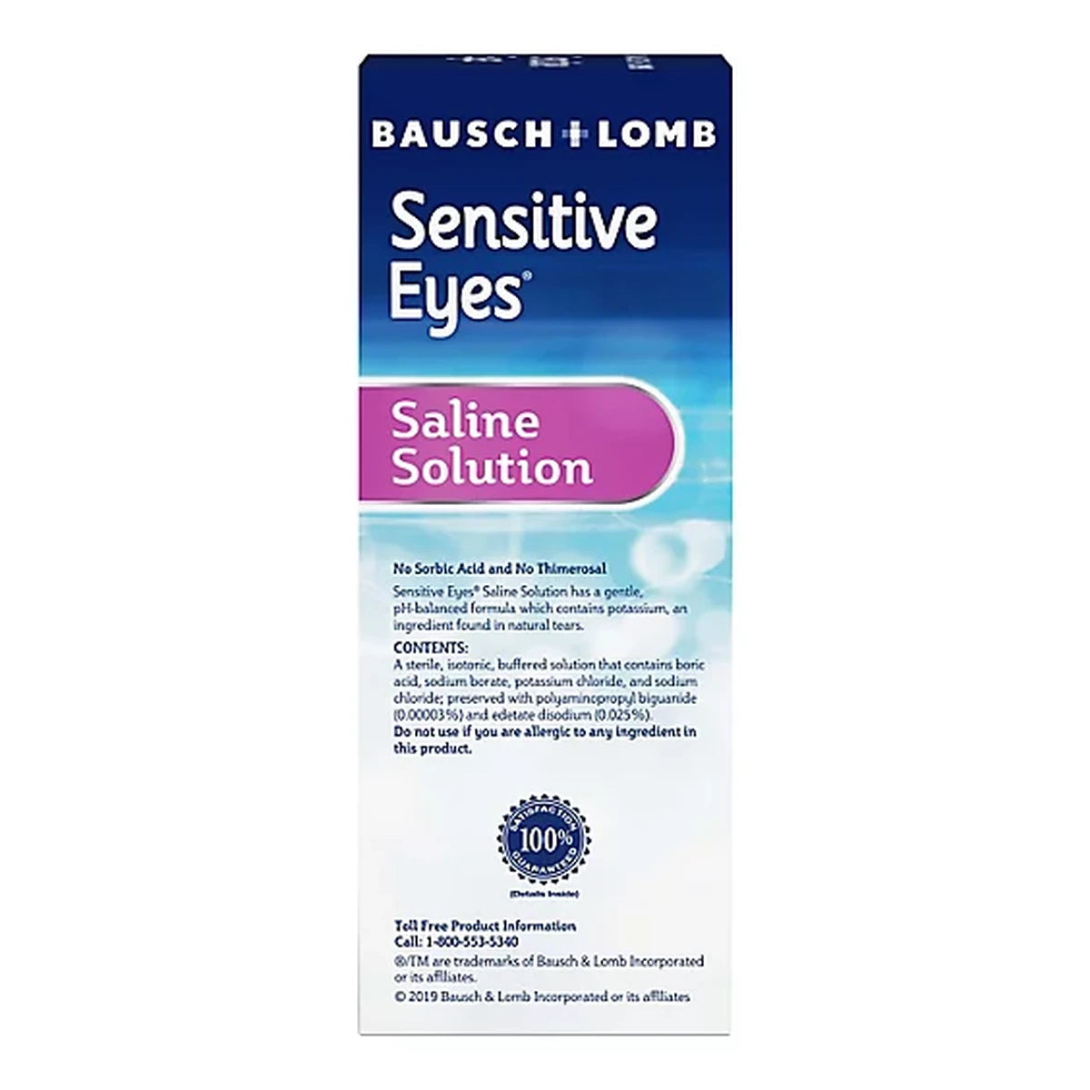 Bausch And Lomb Sensitive Eyes Plus Saline Solution 12Oz (Pack of 24)