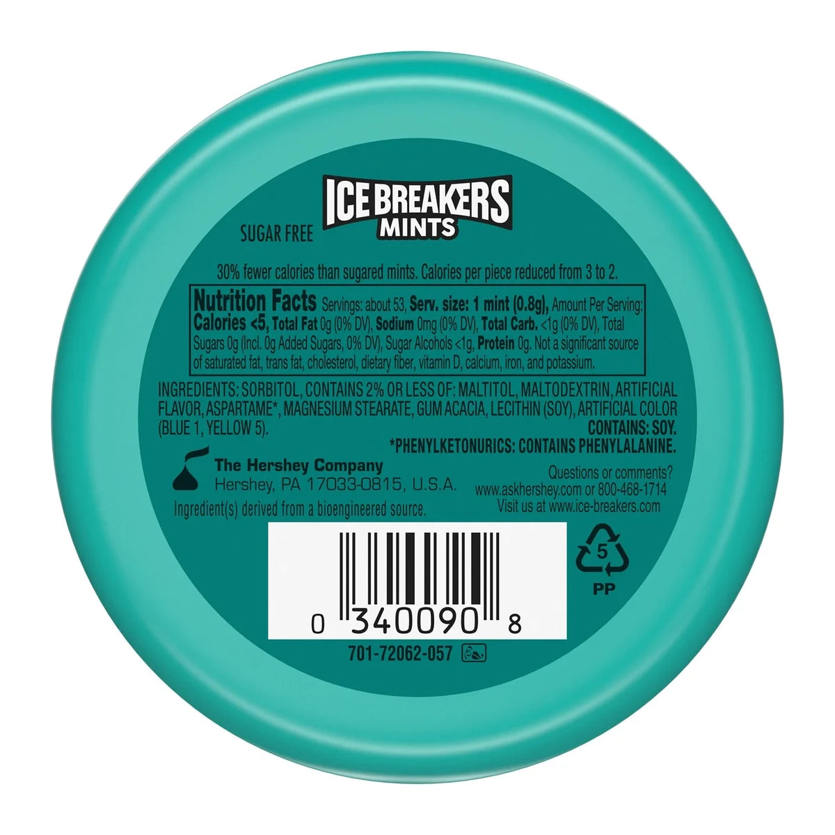 Ice Breakers Wintergreen Ultimate Mouth Freshening Mints 1.5Oz (Pack of 192)