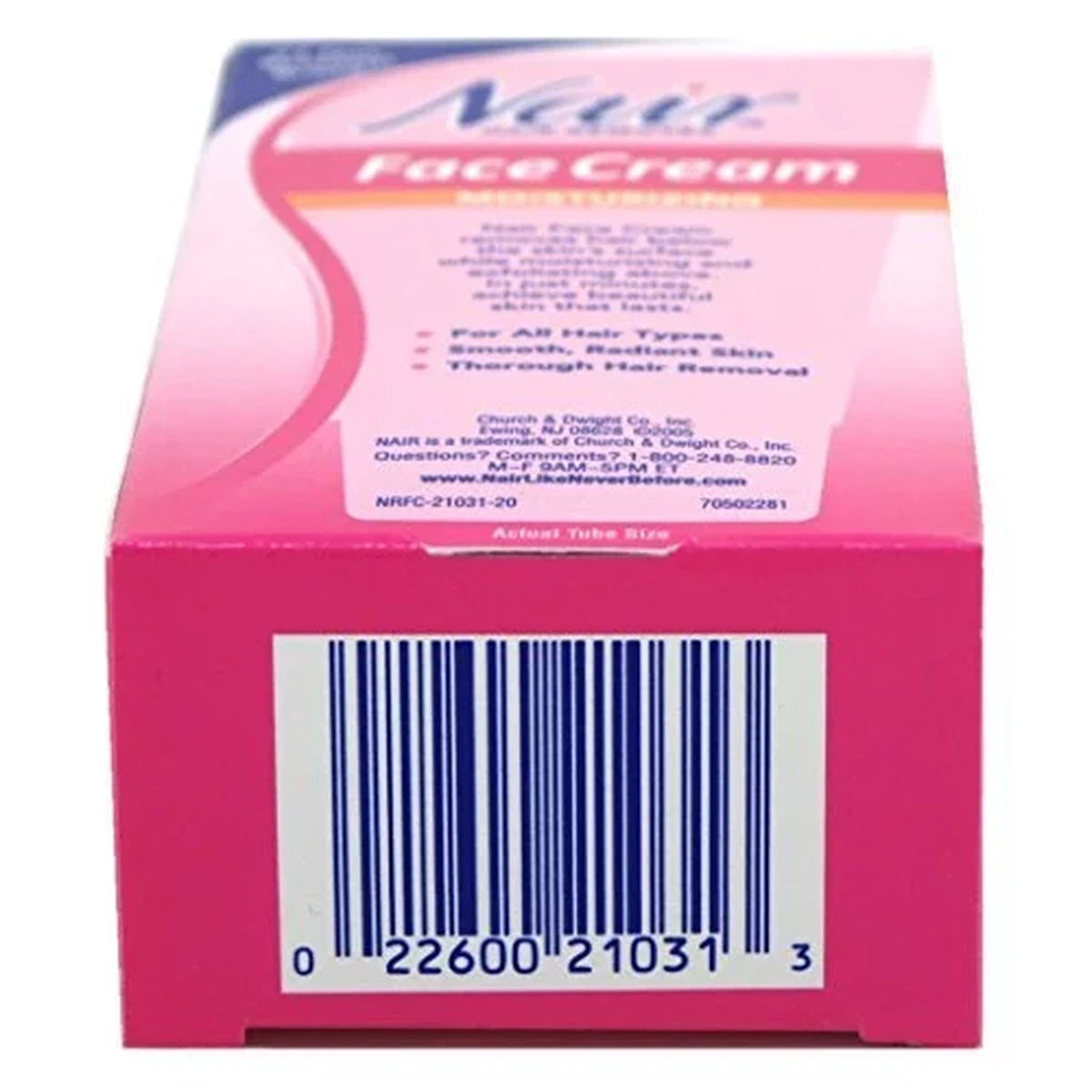 Nair Hair Remover Moisturizing Face Cream 2Oz (Pack of 12)