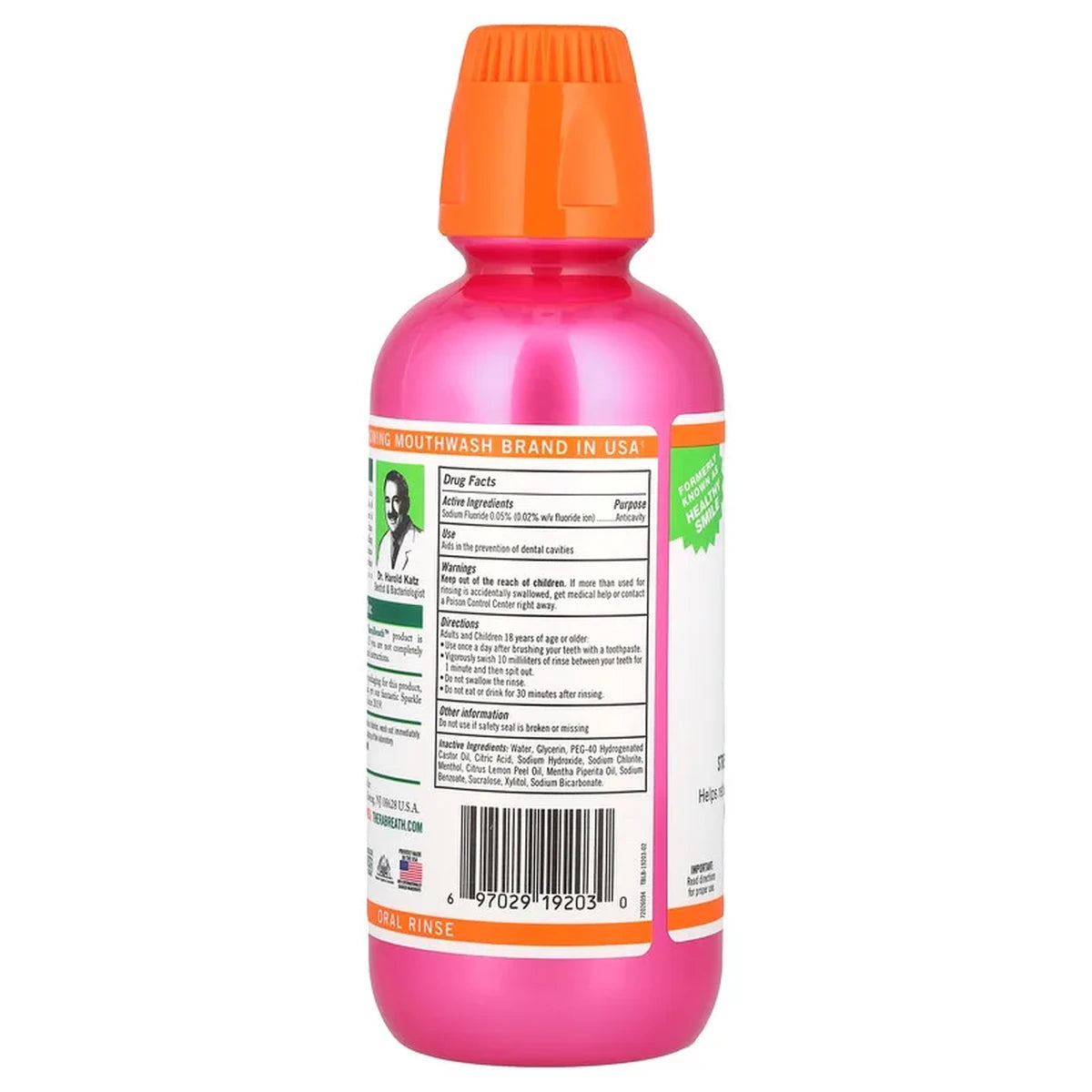 Therabreath Healthy Smile Mouthwash Sparkle Mint 16Oz (Pack of 12)