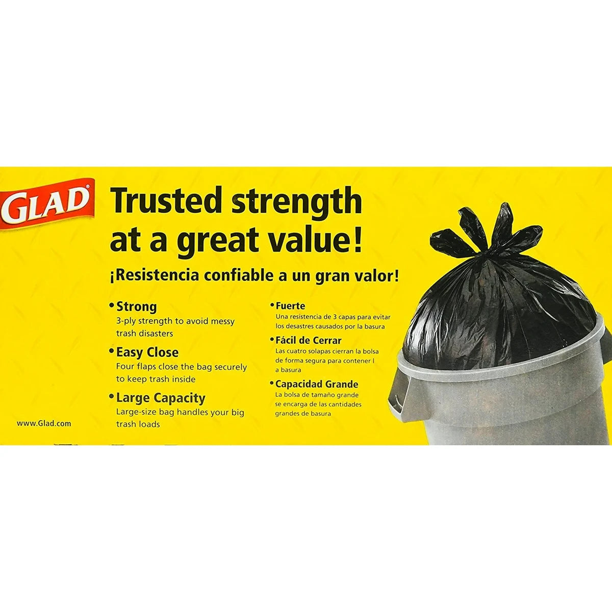 Glad Outdoor Trash Bag 51.04oz (Pack of 12)