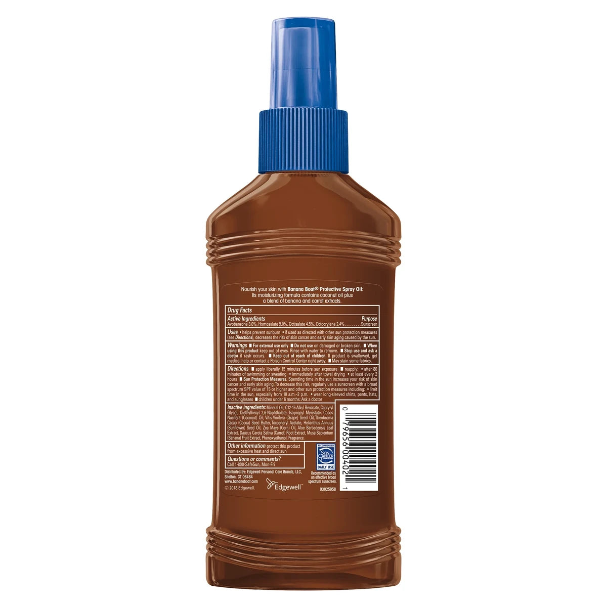 Banana Boat Protective Spray Oil SPF 15 8Oz (Pack of 12)
