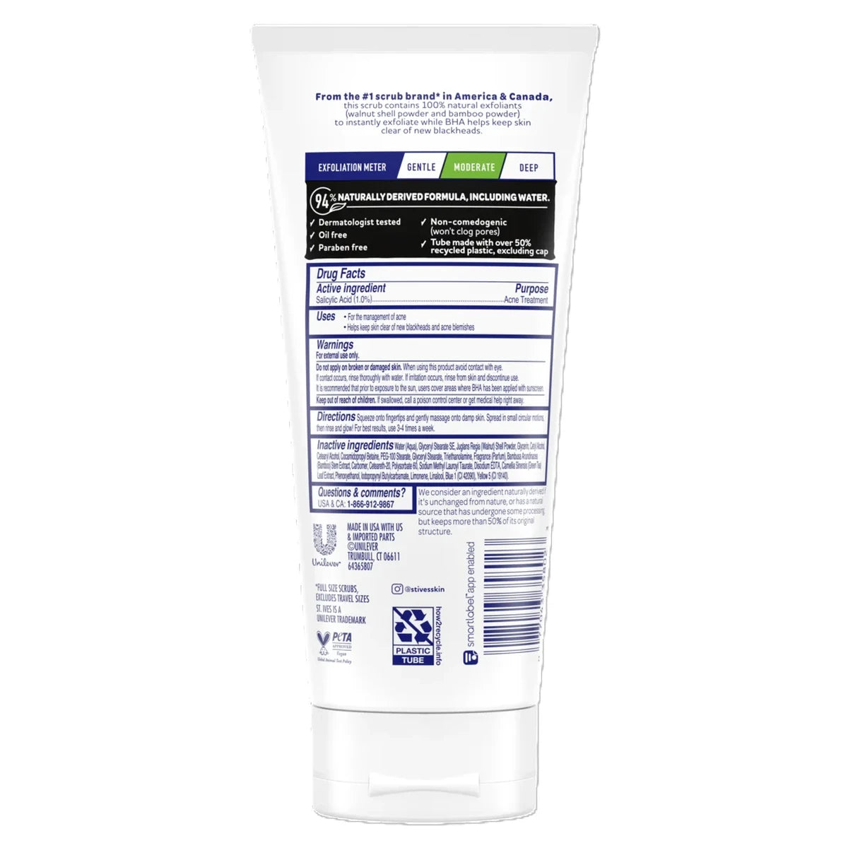 St. Ives Blackhead Clearing Green Tea Scrub 6Oz (Pack of 6)