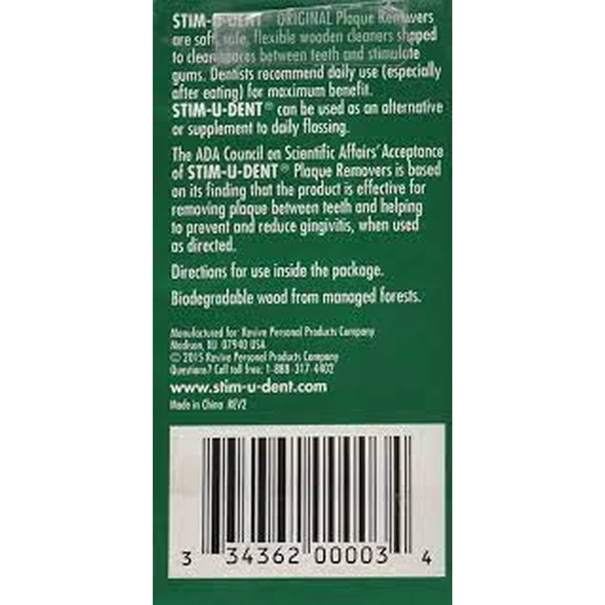 Stim-U-Dent Plaque Removers Mint Flavor0.8oz (Pack of 48)