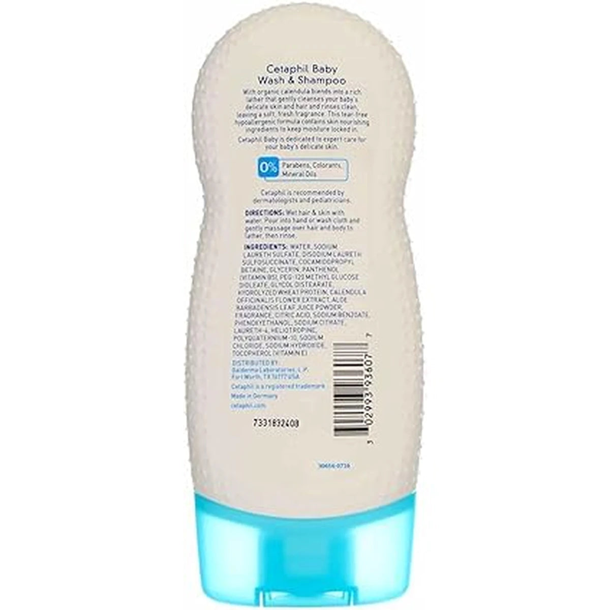 Cetaphil Baby Wash and Shampoo With Organic Calendula 7.8Oz (Pack of 12)