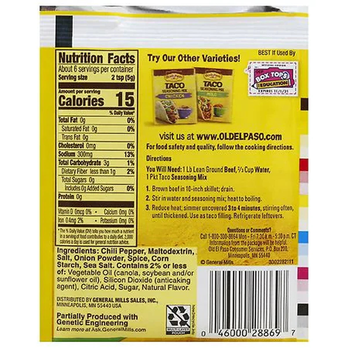 Old El Paso Taco Seasoning Mix Original 1Oz (Pack of 32)