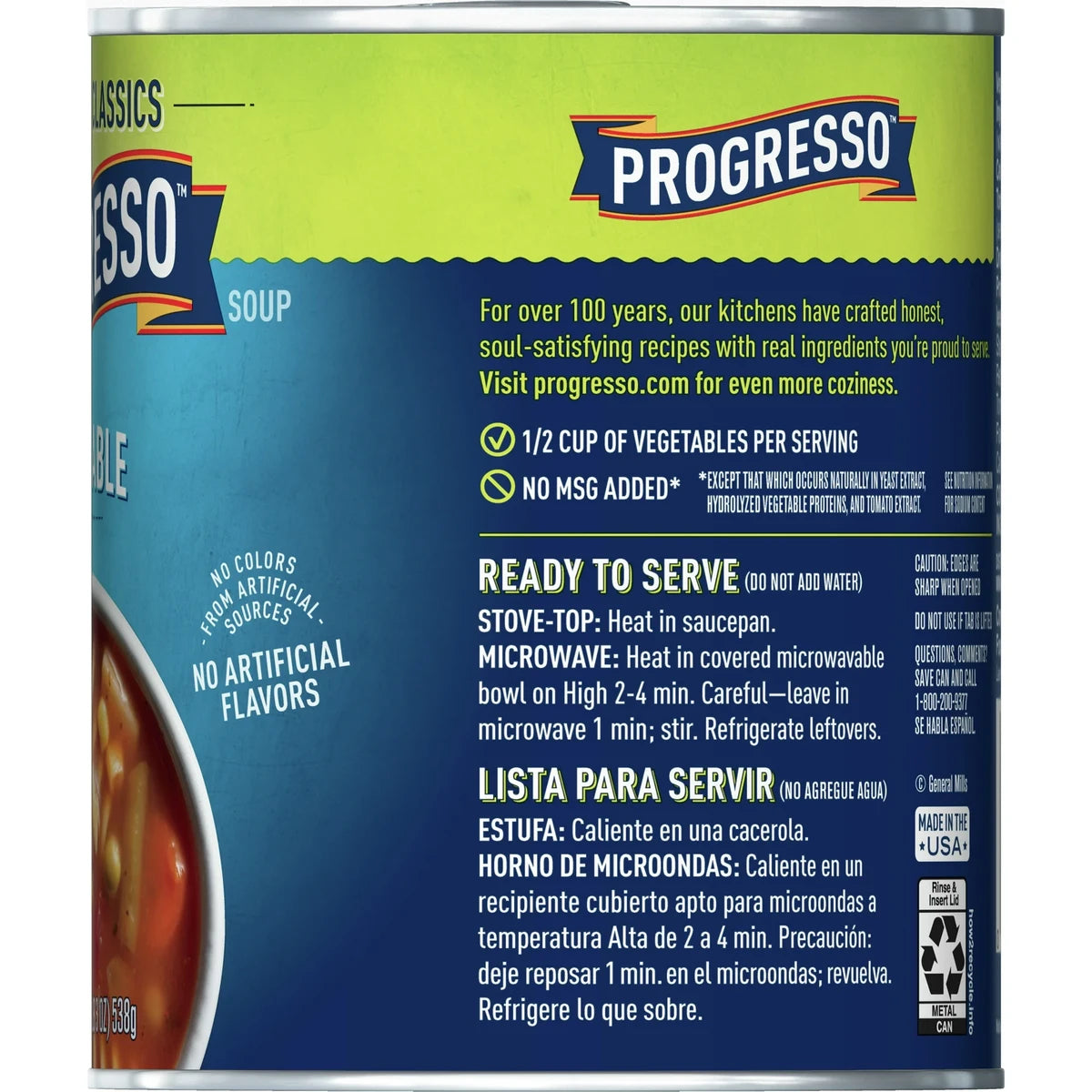 Progresso Vegetable Classics Vegetable Soup 19Oz (Pack of 12)