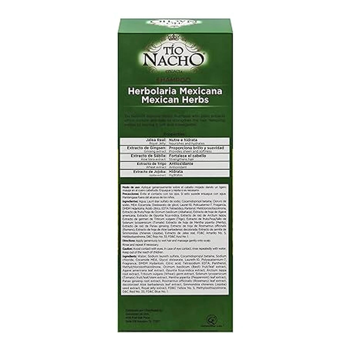 Tio Nacho Anti Damage Deep Repair Shampoo with Aloe Vera all Hair Types 14Oz (Pack of 12)