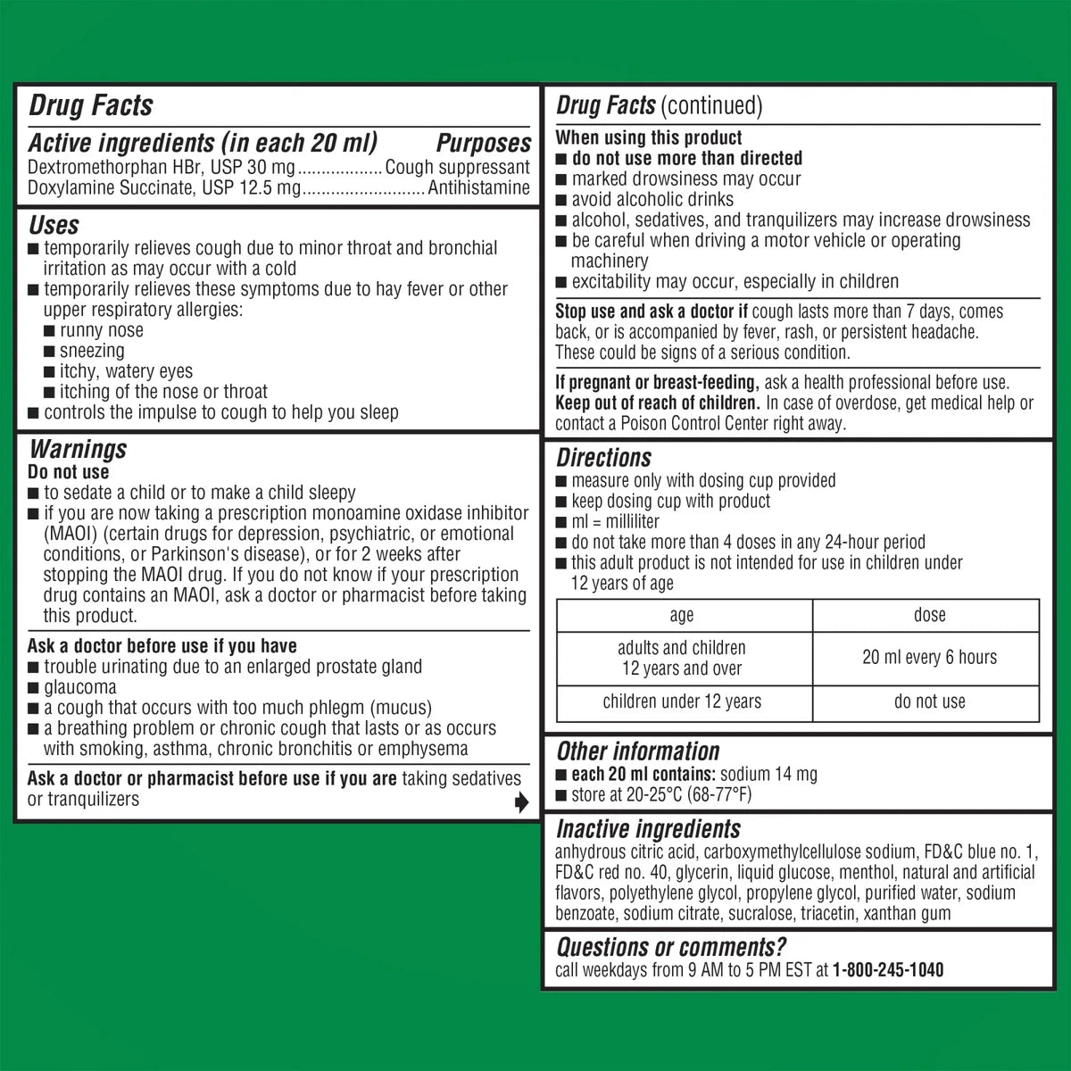 Robitussin Maximum Strength Nighttime Cough DM 8Oz (Pack of 12)