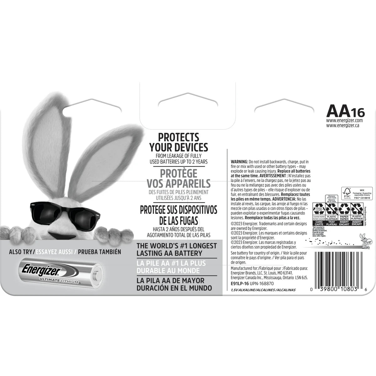 Energizer Max AA Alkaline Batteries 7Oz (Pack of 12)