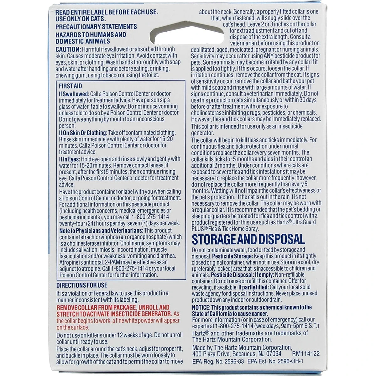 Hartz Ultra Guard Flea and Tick Collar for Cats and Kittens 1 Ea 0.41Oz (Pack of 48)