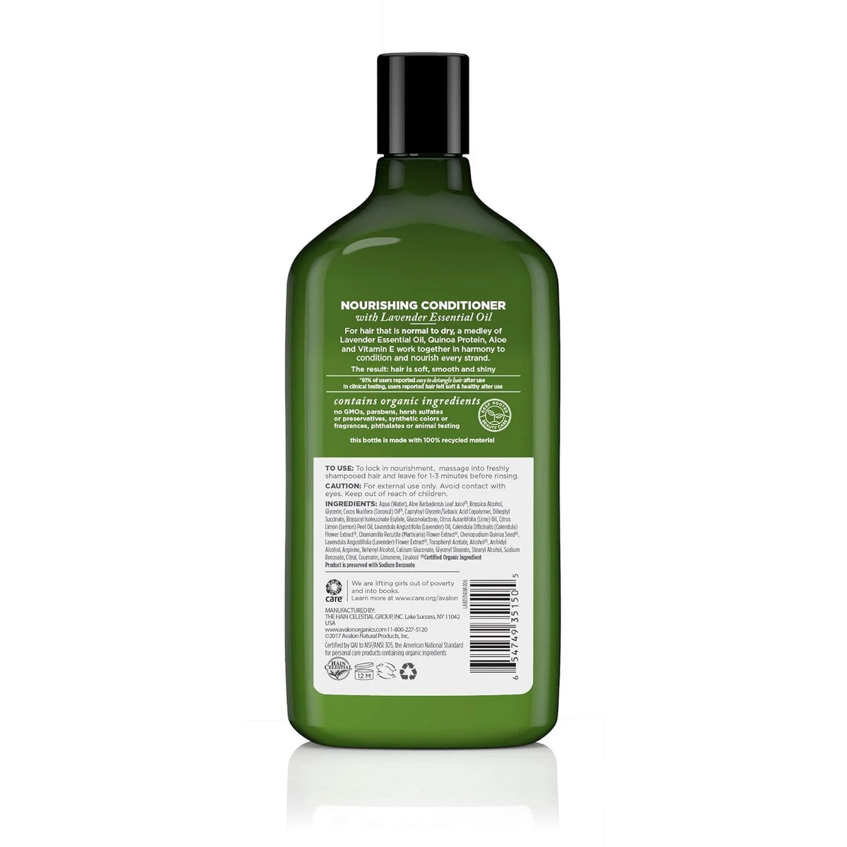 Avalon Organics Nourishing Lavender Hair Conditioner 11Oz (Pack of 6)