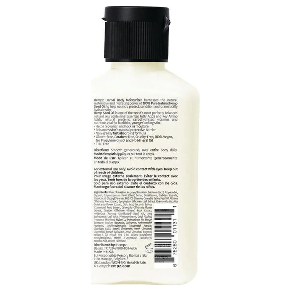 Hempz Original Herbal Moisturizing Body Lotion 2.25Oz (Pack of 24)