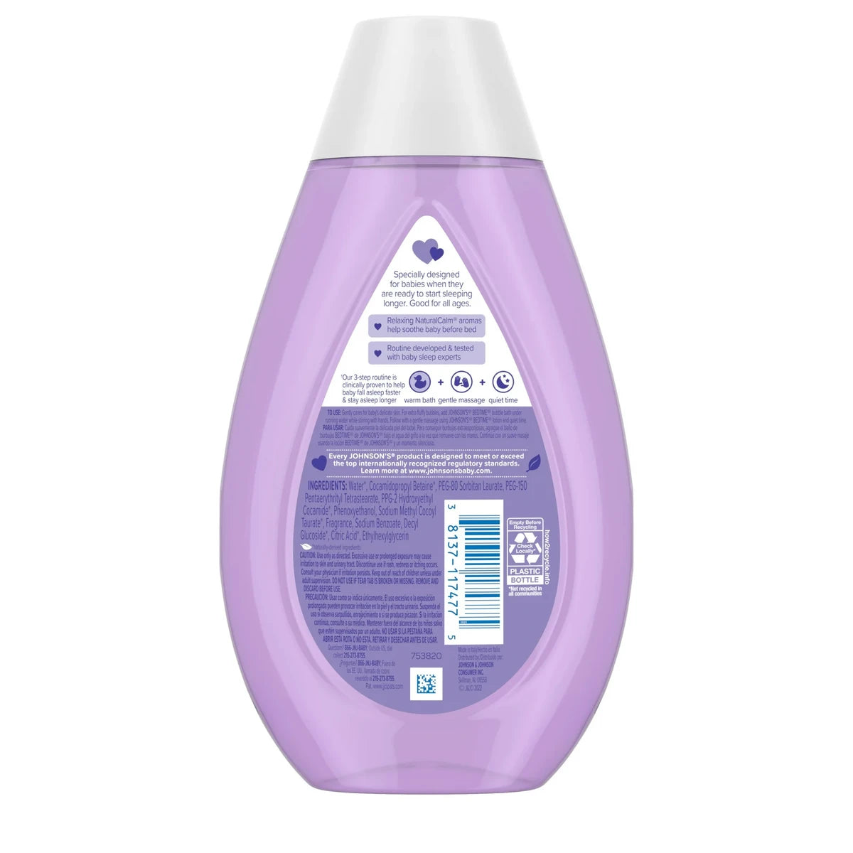 Johnsons Baby Bedtime Bubble Bath 13.6Oz (Pack of 24)