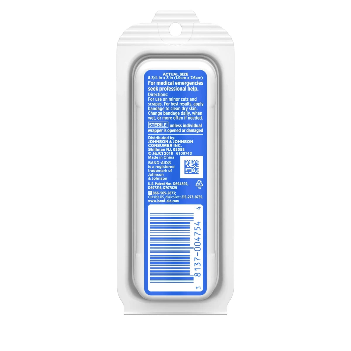Johnson And Johnson Band-Aid Flex Fabric Travel Pack 8Ea 0.48Oz (Pack of 72)
