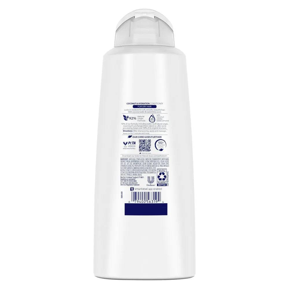 Dove Nourishing Secrets Coconut and Hydration Conditioner 20.4Oz (Pack of 4)