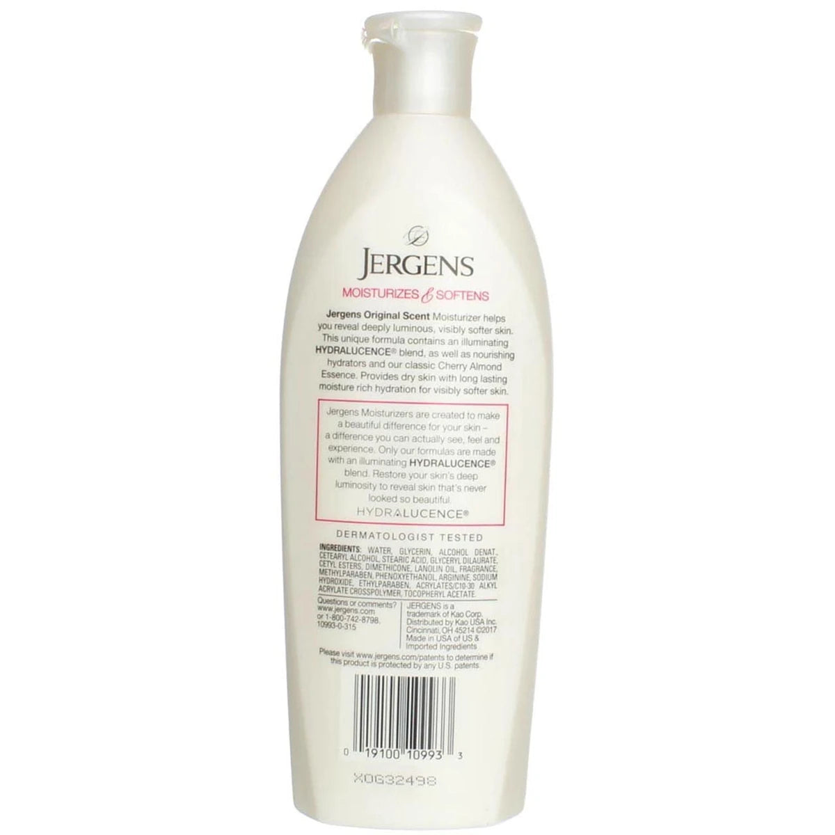 Jergens Moisturizer and Softness Original Scent Cherry Almond 10Oz (Pack of 6)