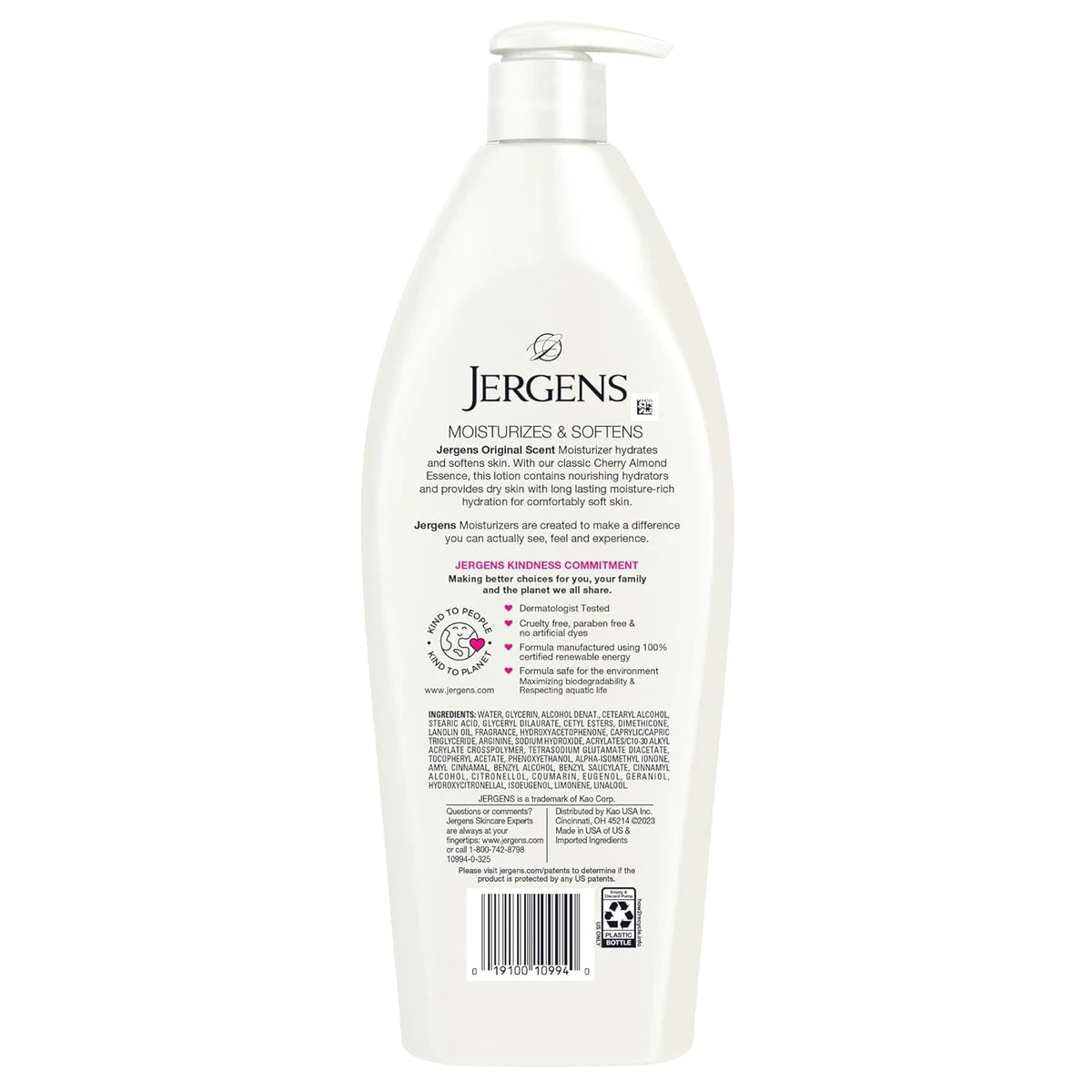 Jergens Original Scent Moisturizer Cherry Almond Essence 21Oz (Pack of 6)