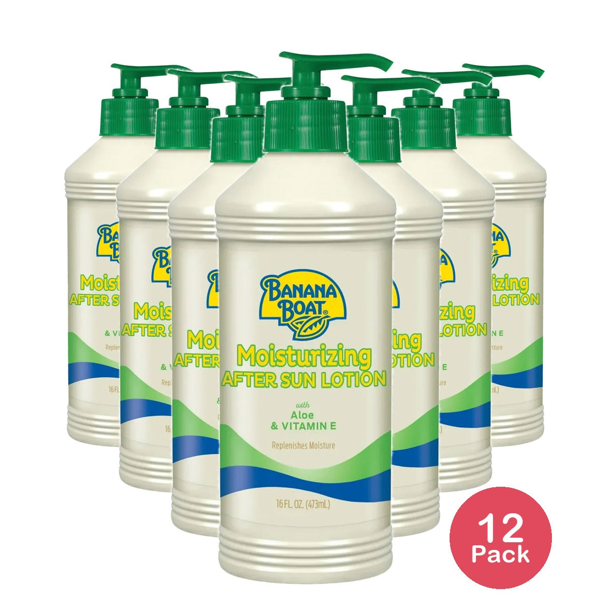 Banana Boat Moisturizing Aloe After Sun Lotion 16Oz (Pack of 12)