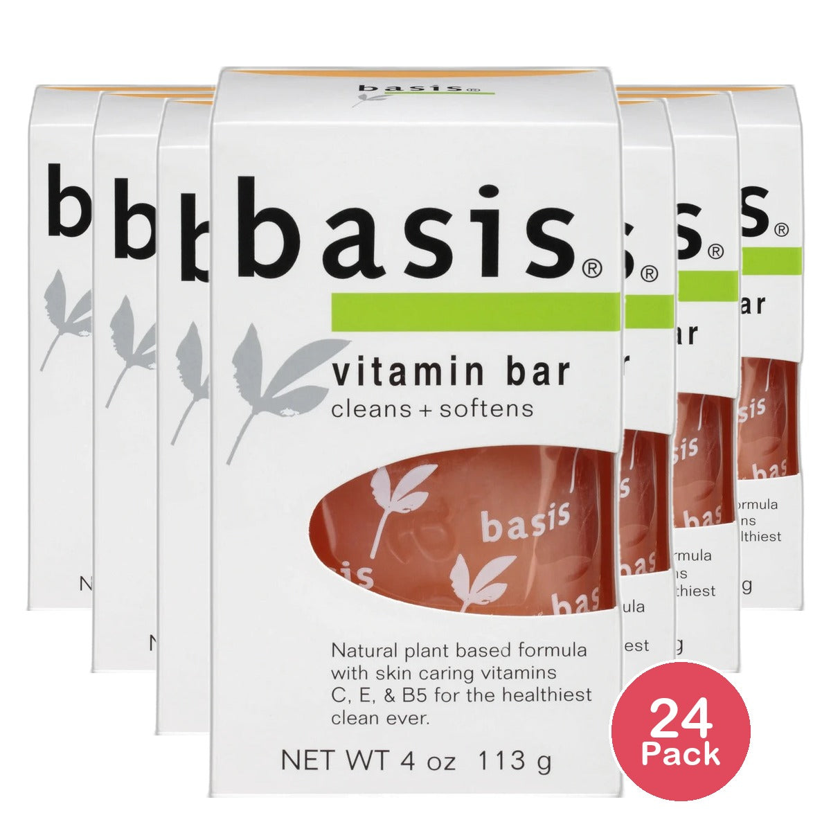 Basis Vitamin Bar Soap 4Oz (Pack of 24)