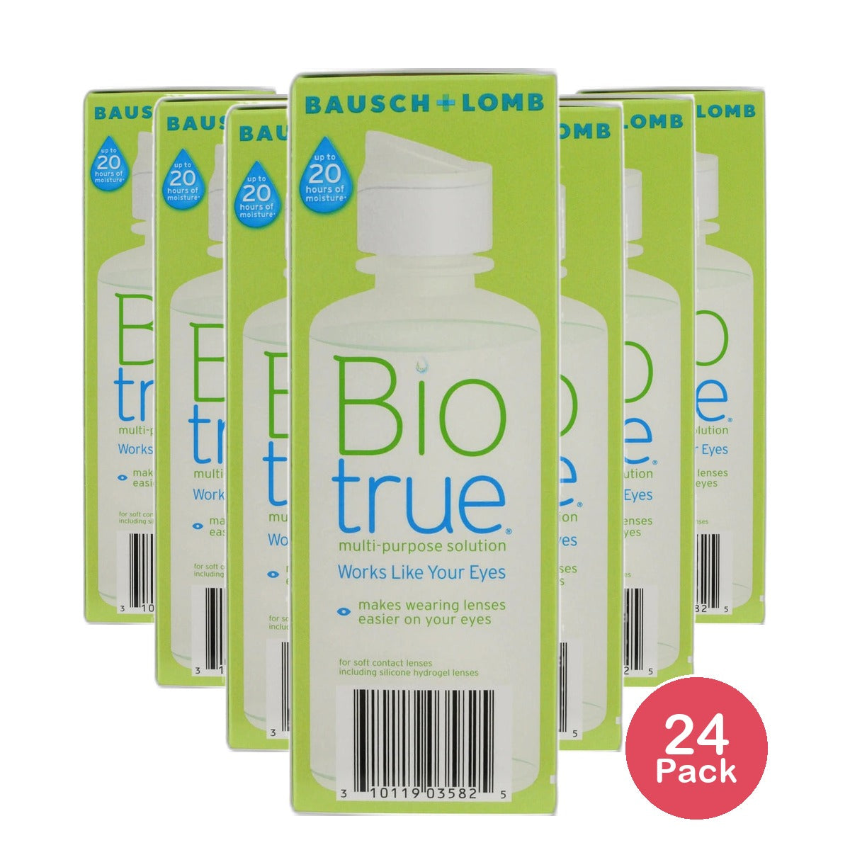Bausch And Lomb Biotrue Multipurpose Solution For Soft Contact Lenses 4Oz (Pack of 24)
