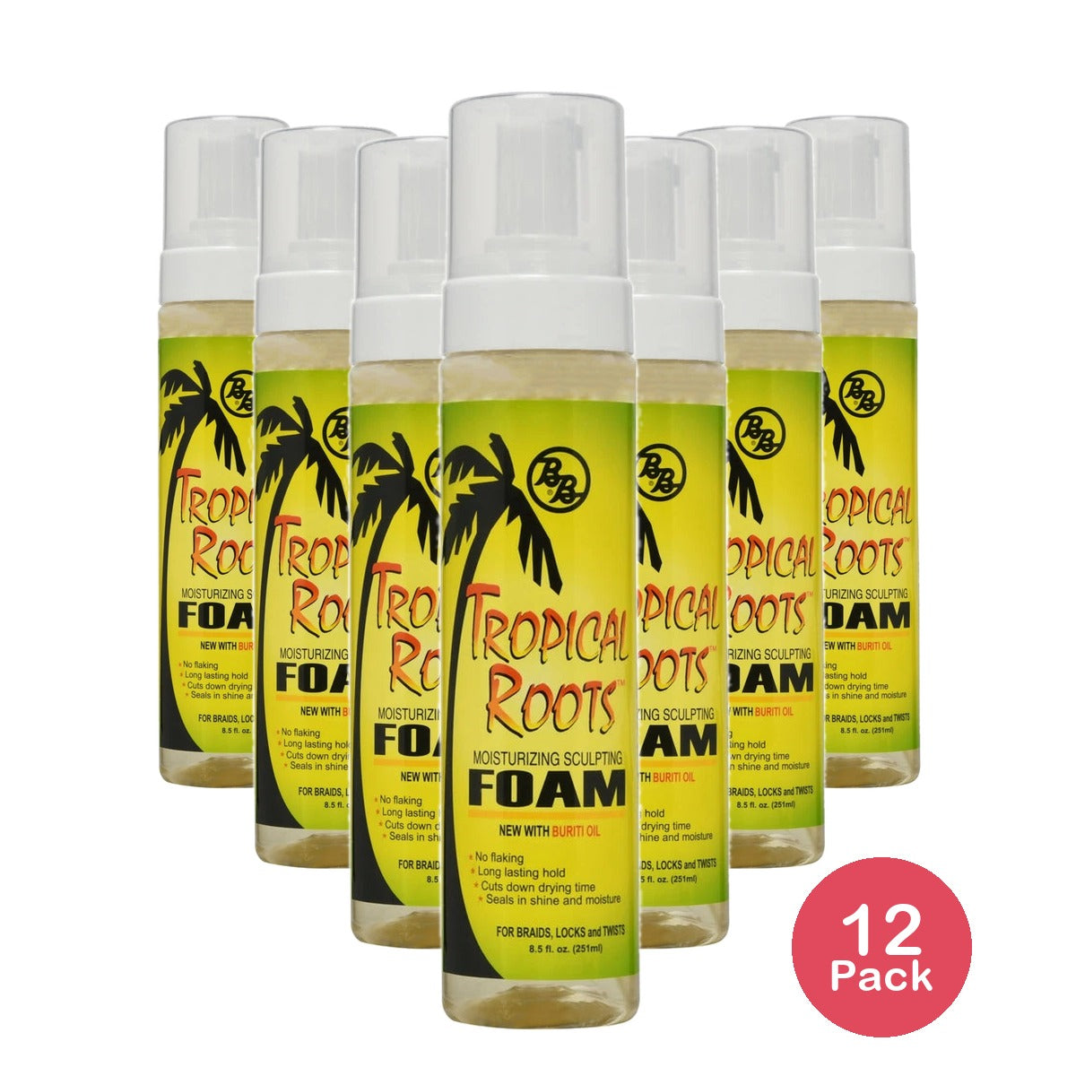 Bb Tropical Roots Sculpting Foam 8.5 oz. 8.5 Fl. Oz (Pack of 12)