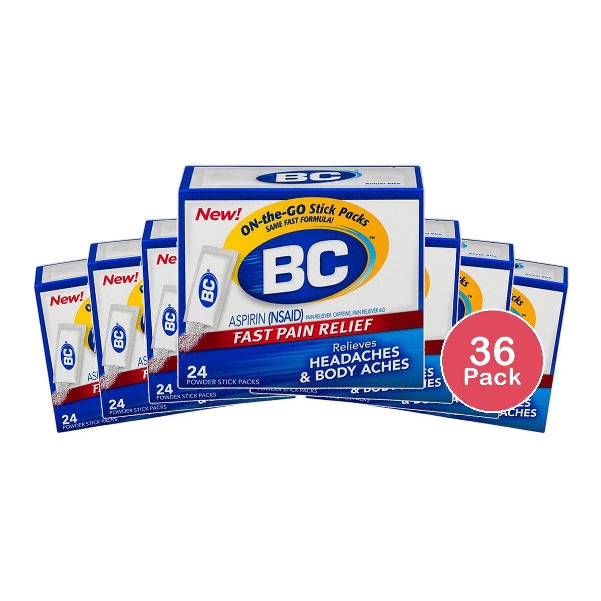 Bc Headache Powder Packets 24Ea 0.16Oz (Pack Of 36)