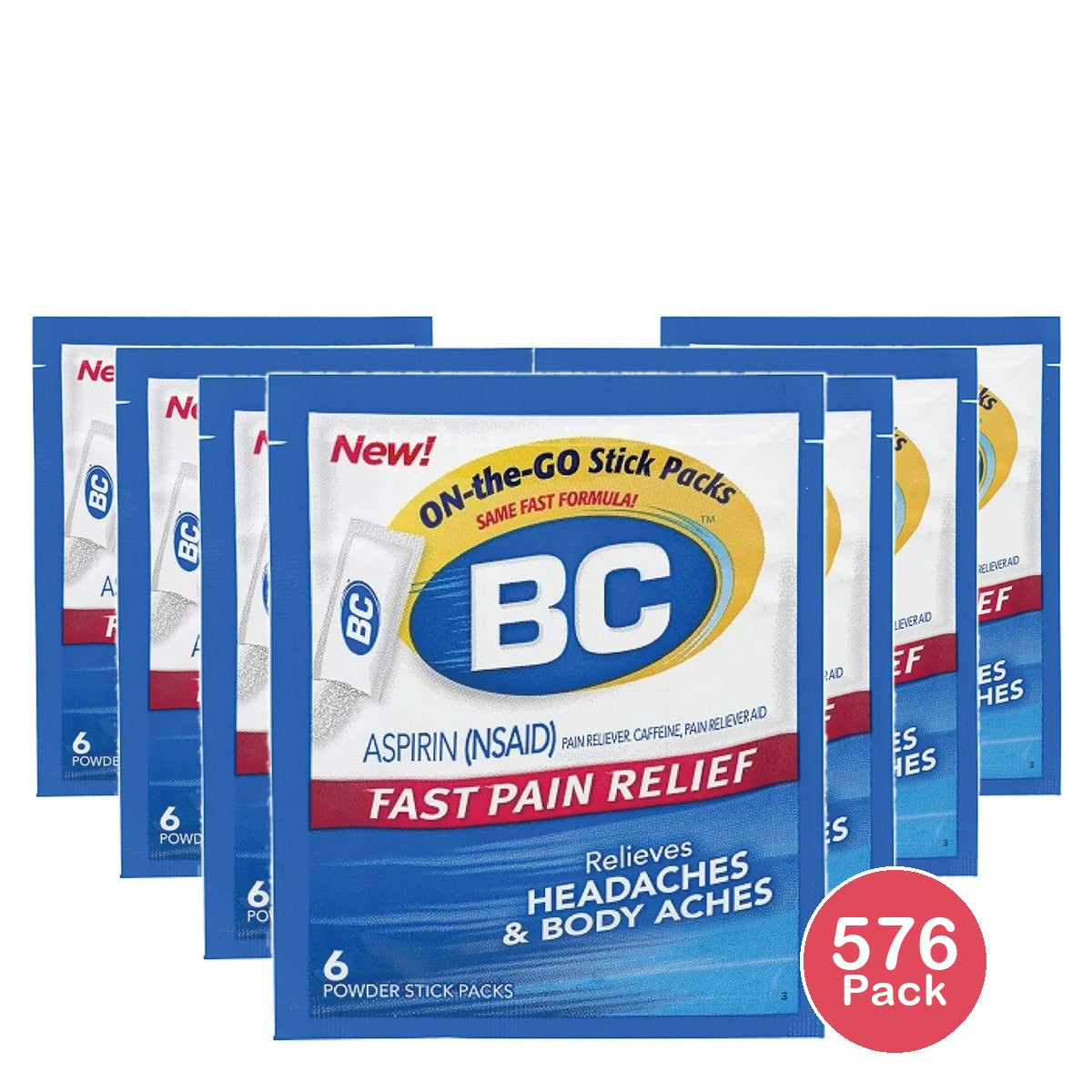BC Powder Original Strength Pain Reliever 0.32Oz (Pack of 144)