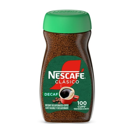 NESCAF? CL?SICO Instant Coffee Decaf Dark Roast 1 Jar (7 Oz) (Pack of 6)