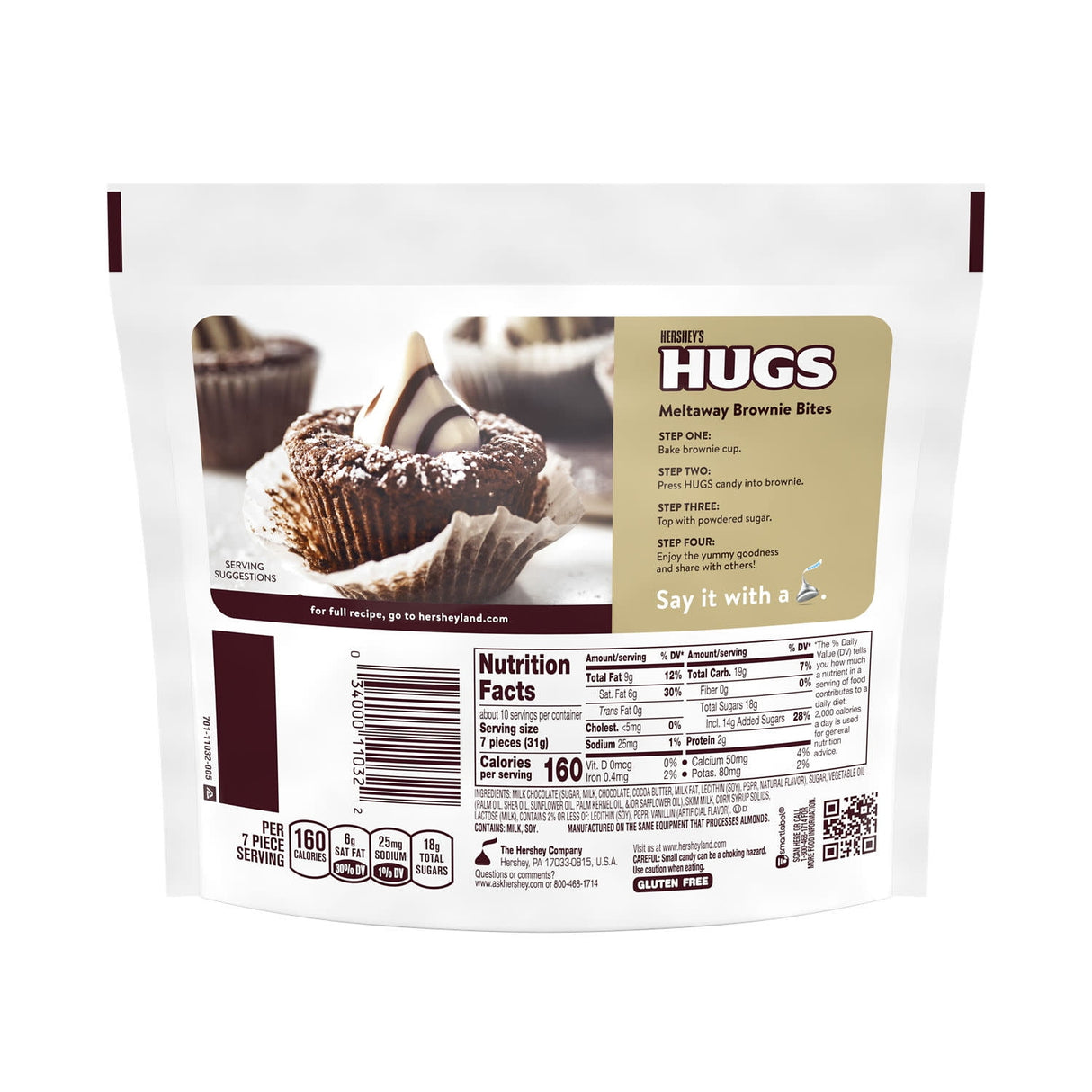 Hershey's Hugs Chocolate Candy - 10.6 oz (Pack of 8)