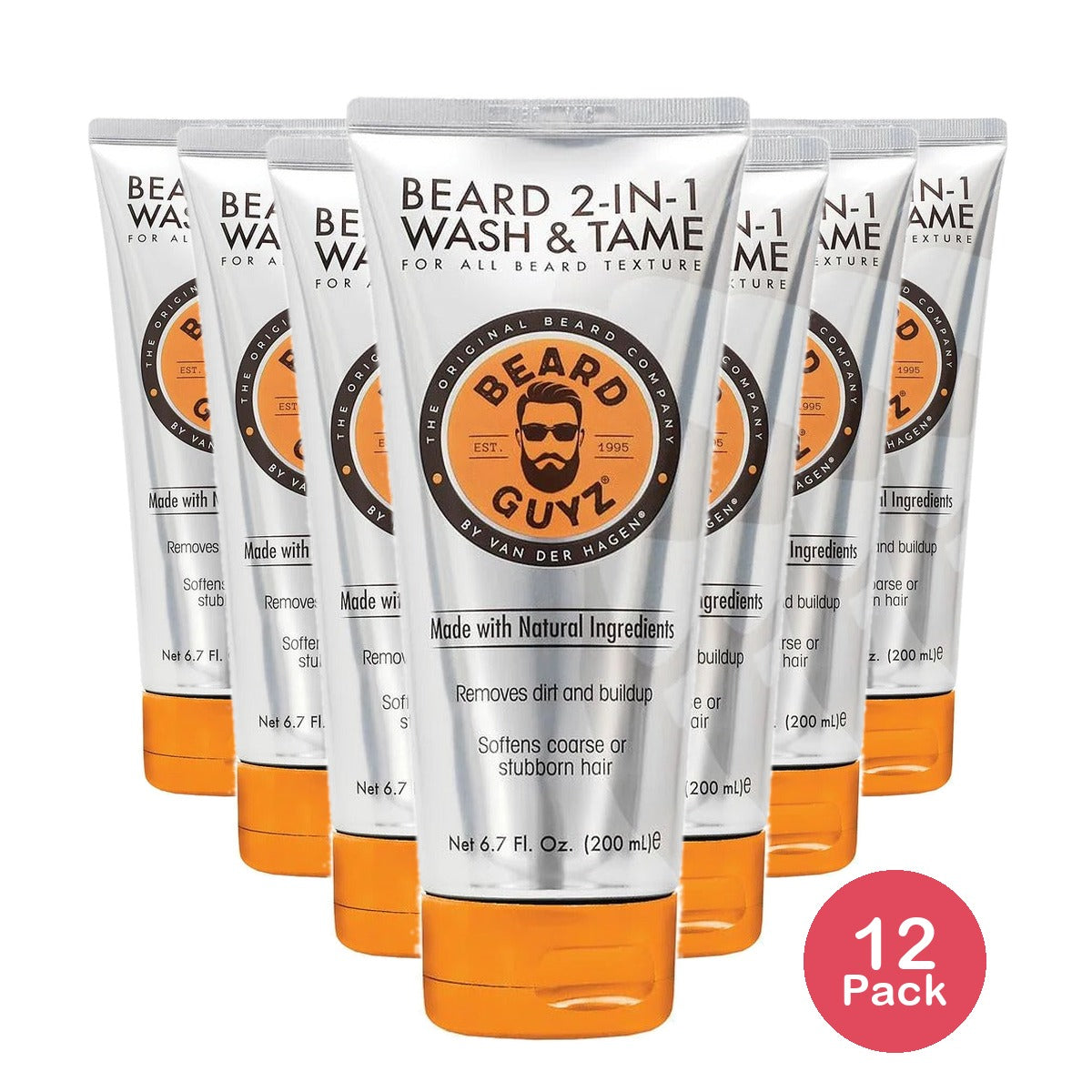 Beard Guyz 2-in-1 Wash & Tame 6.7 Oz (Pack of 12)