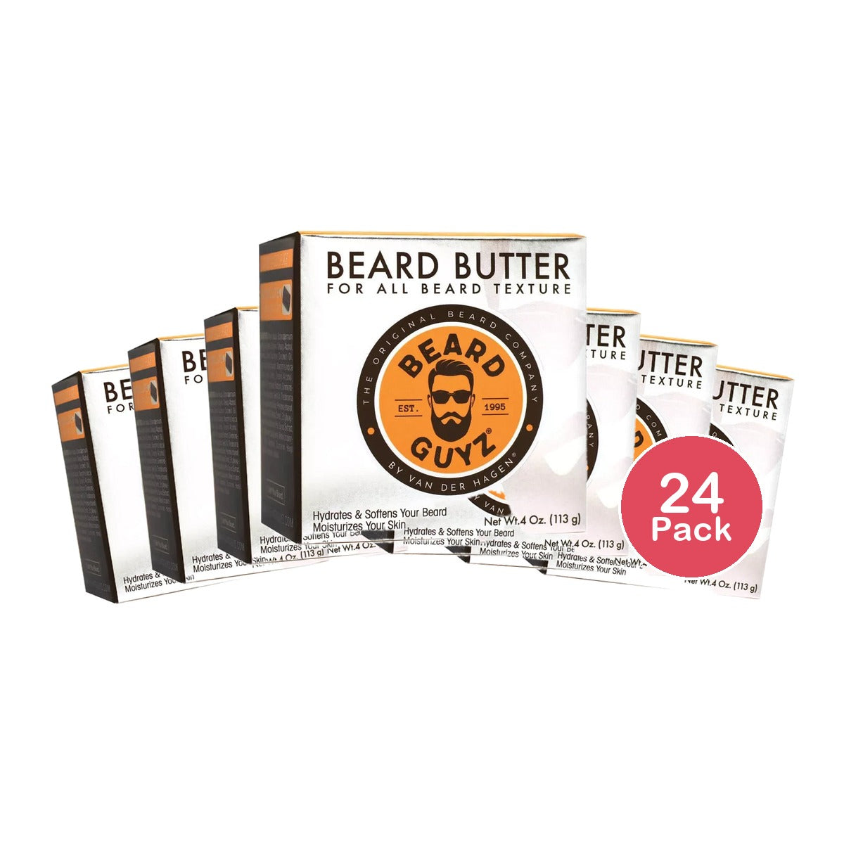 Beard Guyz Beard Butter With Grotein moisturizing blend for a smooth comfortab 4Oz (Pack of 24)