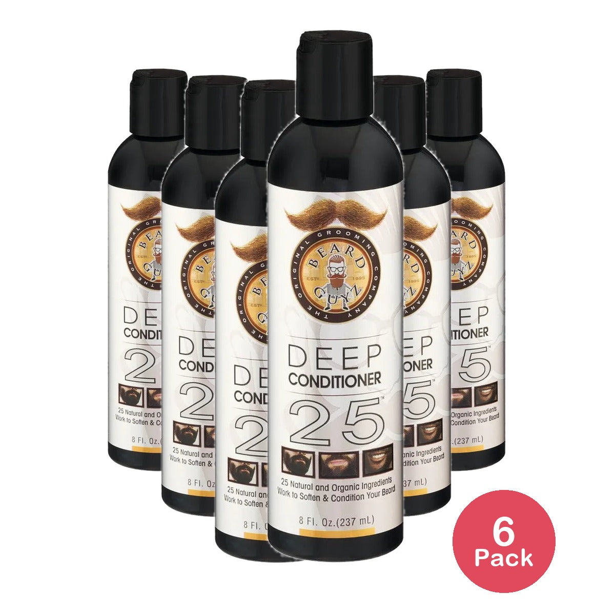 Beard Guyz Beard Conditioner with Grotein 8Oz (Pack of 6)